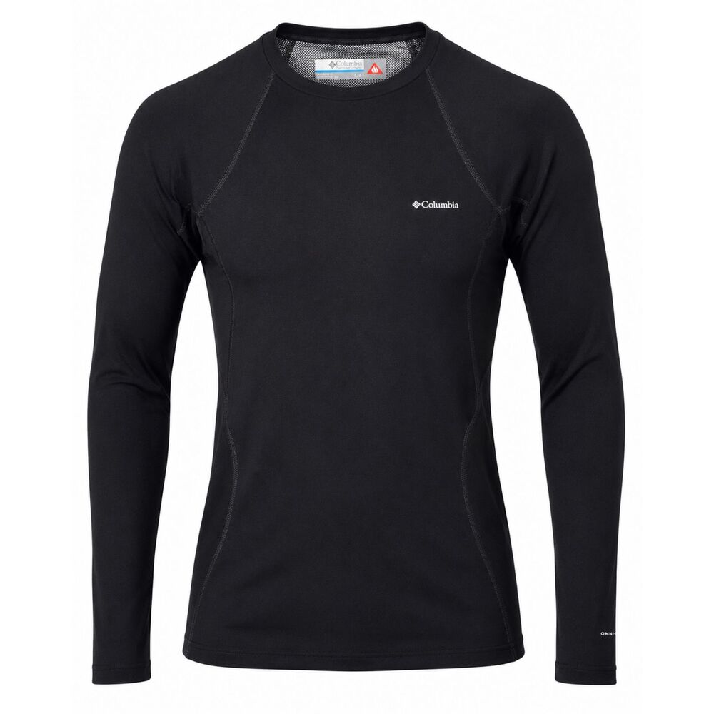 Columbia Omni-Heat Black Long Sleeve Base Layer Performance Shirt Small